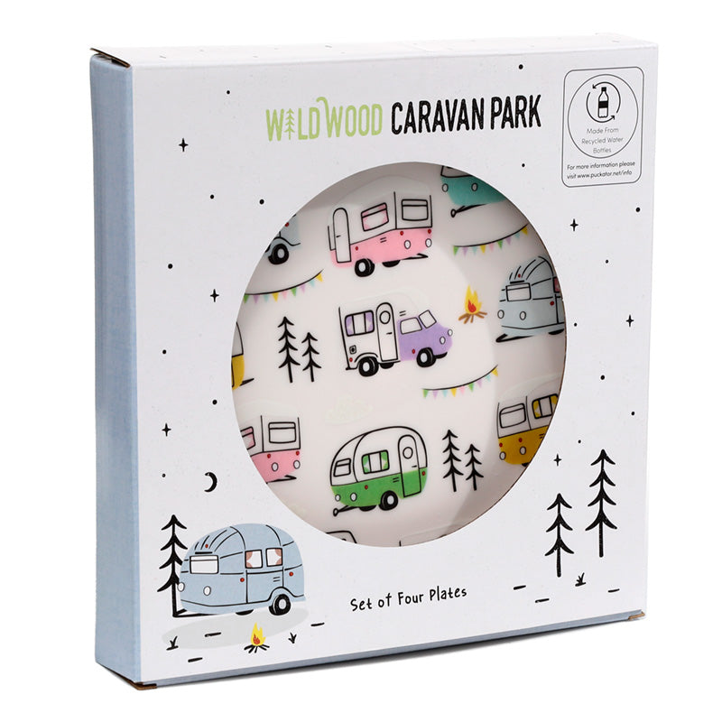 View Recycled RPET Set of 4 Picnic Plates Wildwood Caravan information