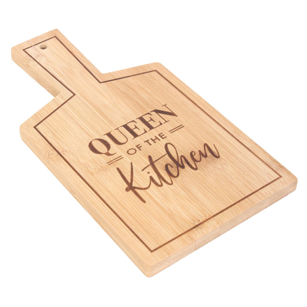 View Queen of the Kitchen Bamboo Serving Board information