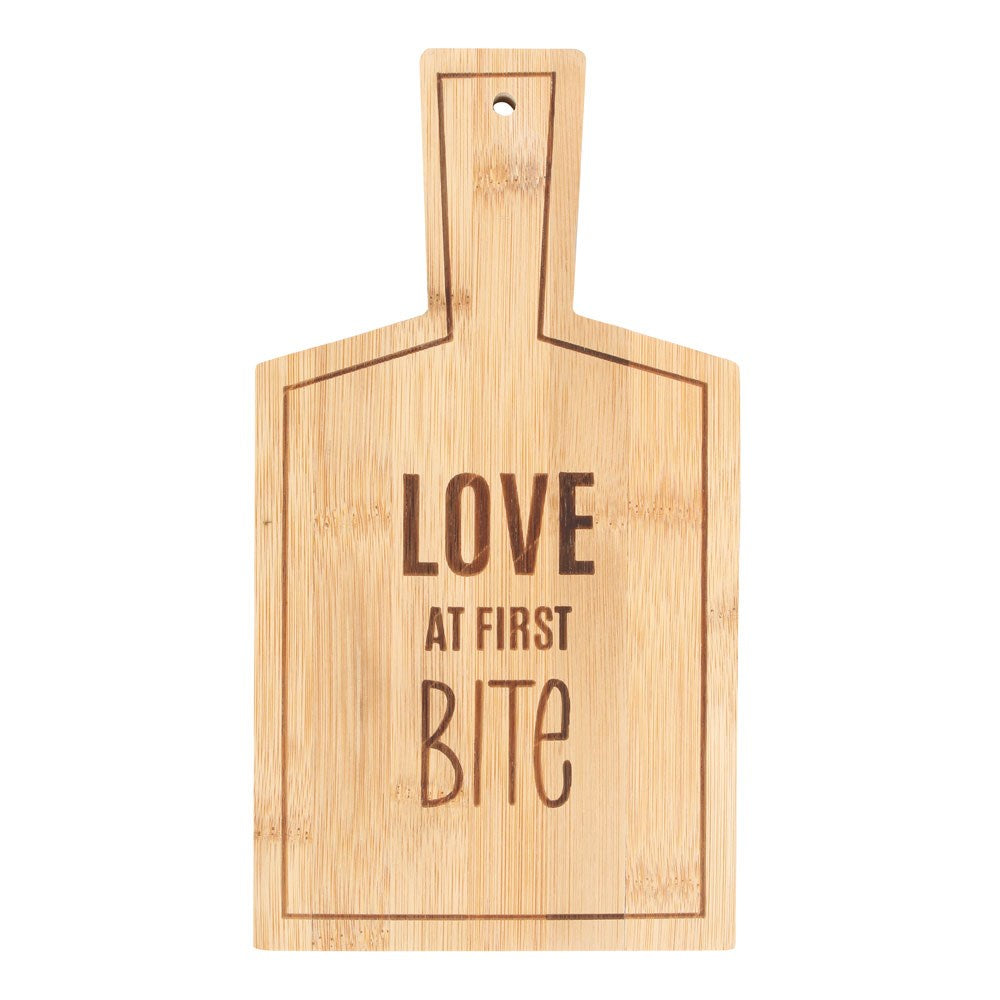 View Love At First Bite Bamboo Serving Board information