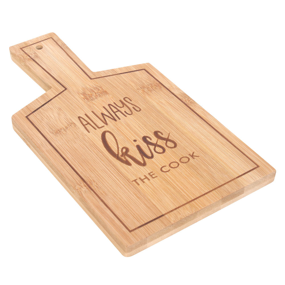 View Kiss the Cook Bamboo Serving Board information