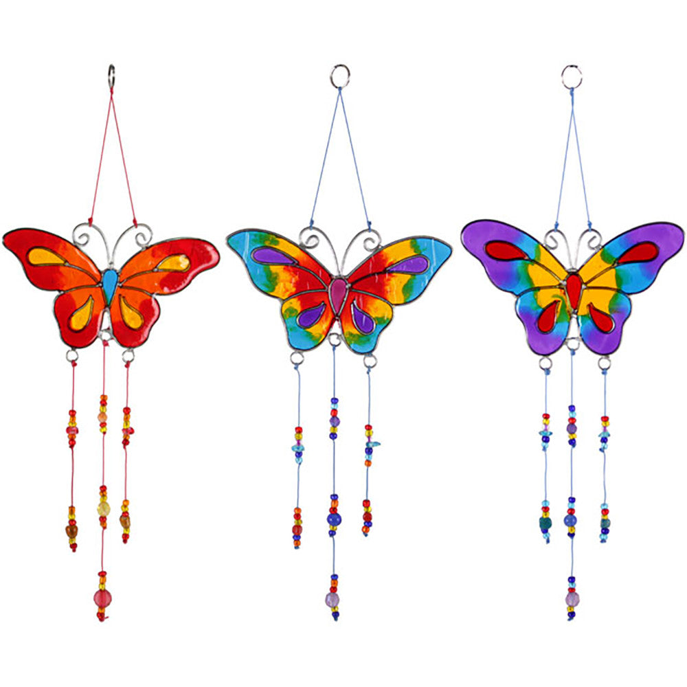 View Set of 12 Butterfly Suncatchers information