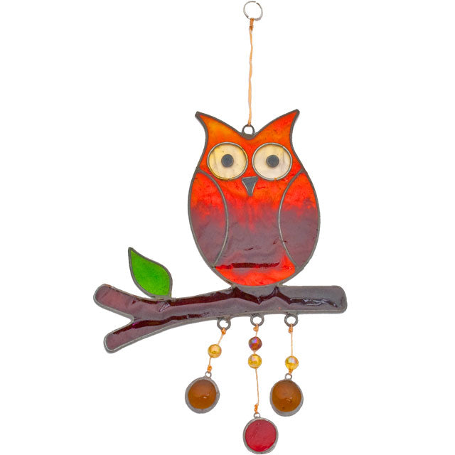 View Owl On A Branch Suncatcher information