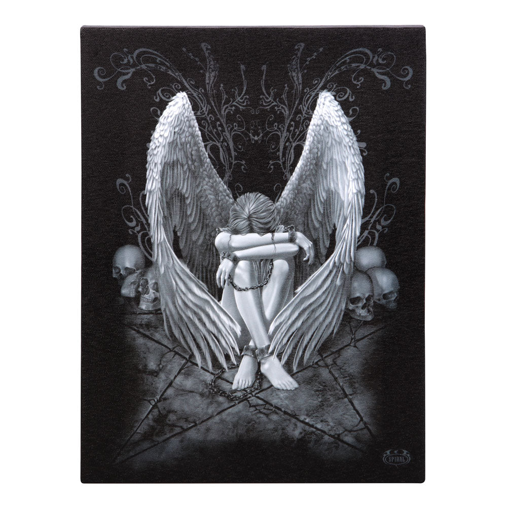View 19x25cm Enslaved Angel Canvas Plaque by Spiral Direct information