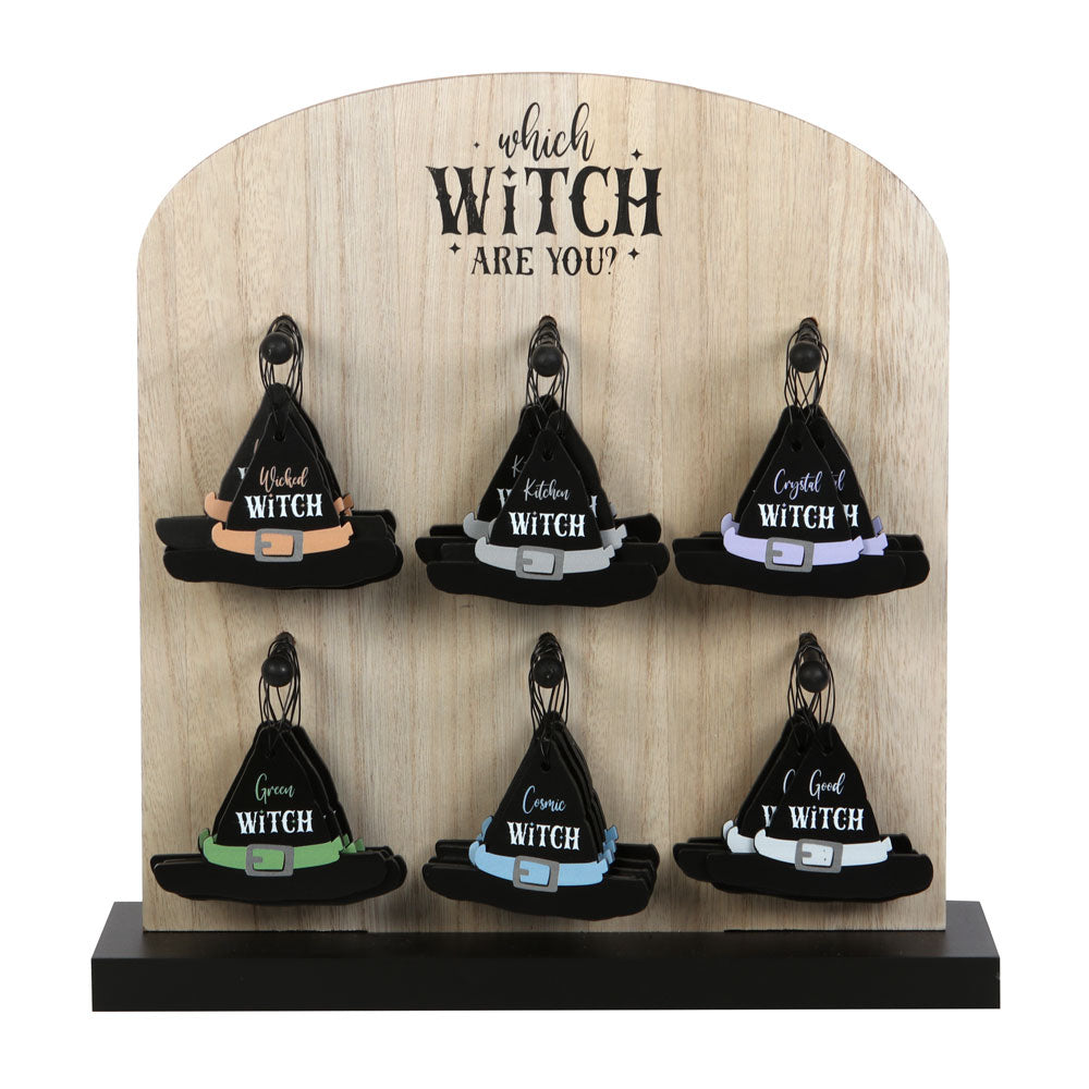 View Set of 36 Witch Hat Mini Signs on Display information