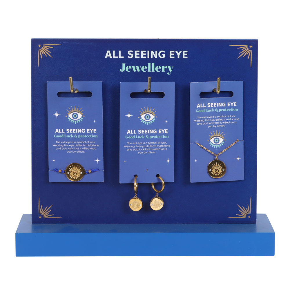 View Set of 18 All Seeing Eye Jewellery Pieces on Display information