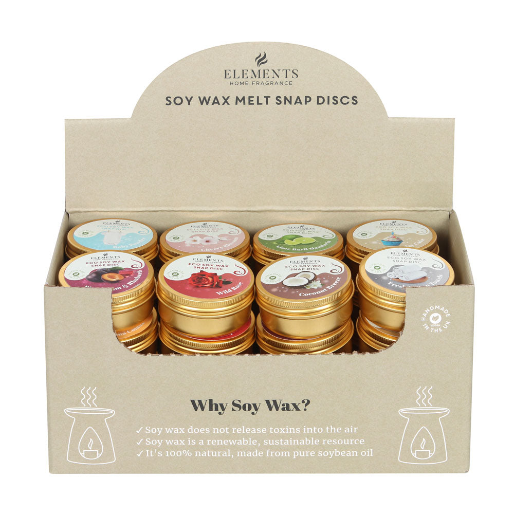 View 32 Mixed Fragrance Soy Wax Snap Discs information