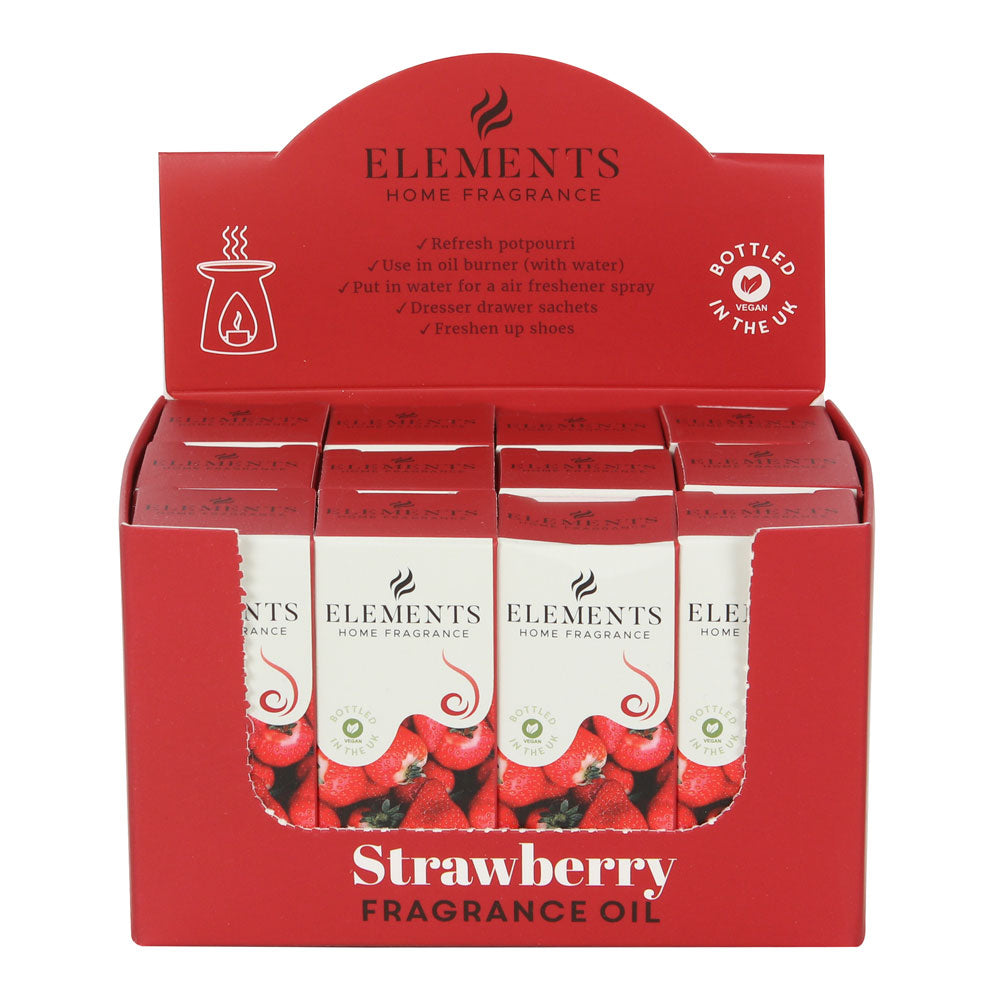 View Set of 12 Elements Strawberry Fragrance Oils information