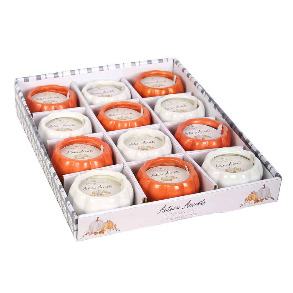 View Set of 12 Scented Pumpkin Candles information