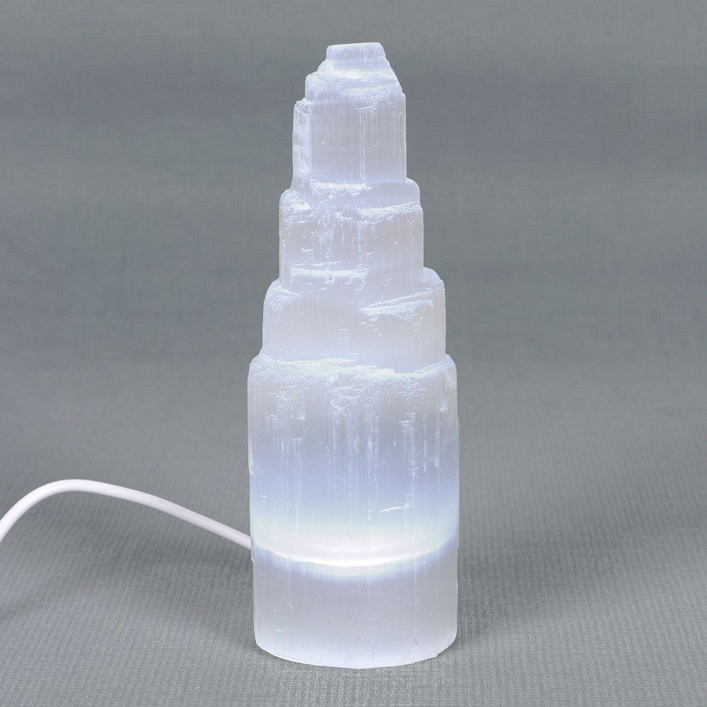 View LED Selenite Mountain Lamp information