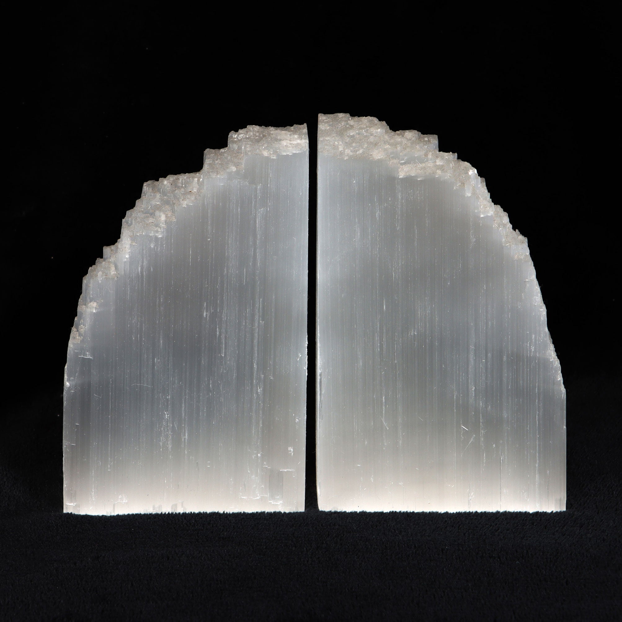 View Selenite Crystal Bookends information