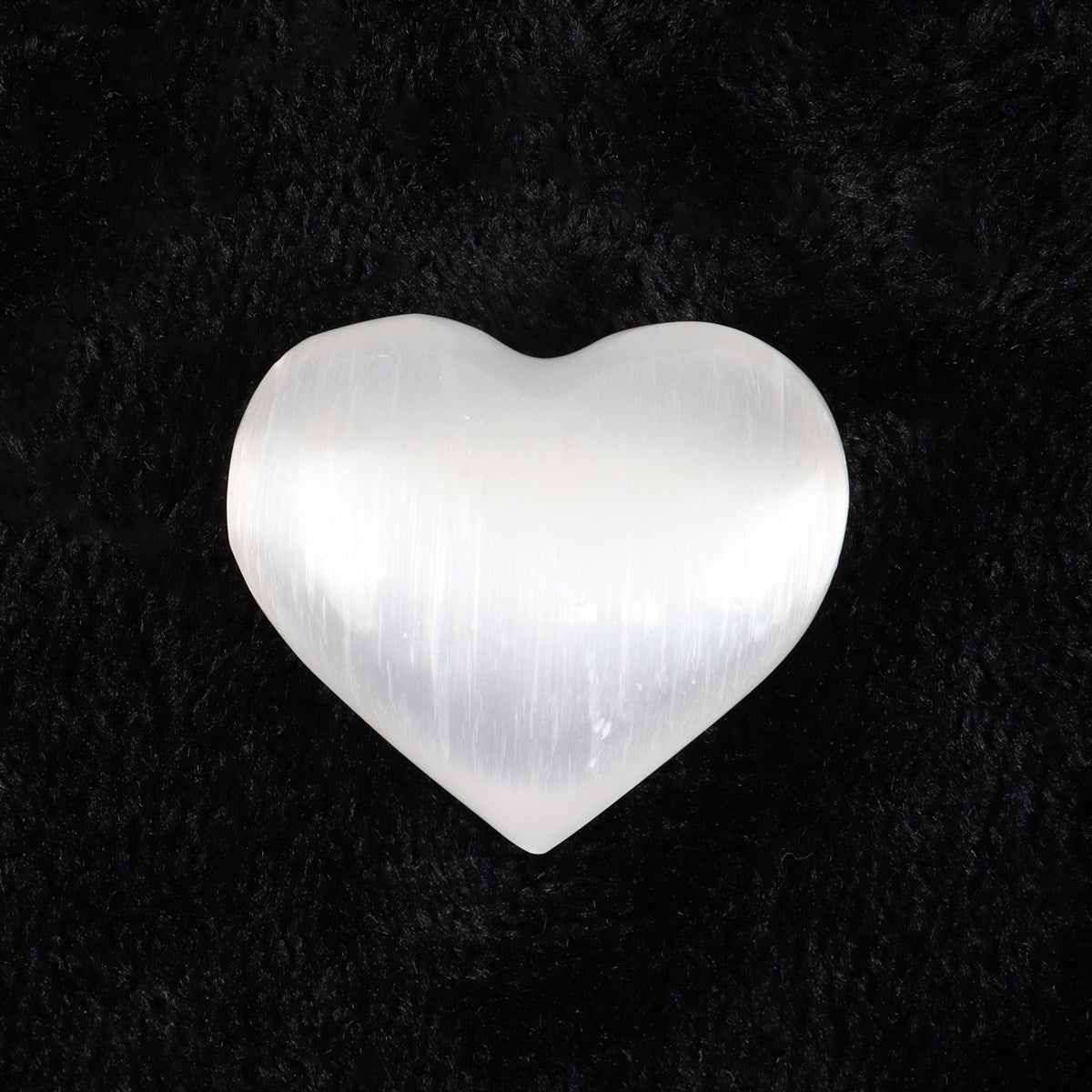 View Small Selenite Crystal Heart information