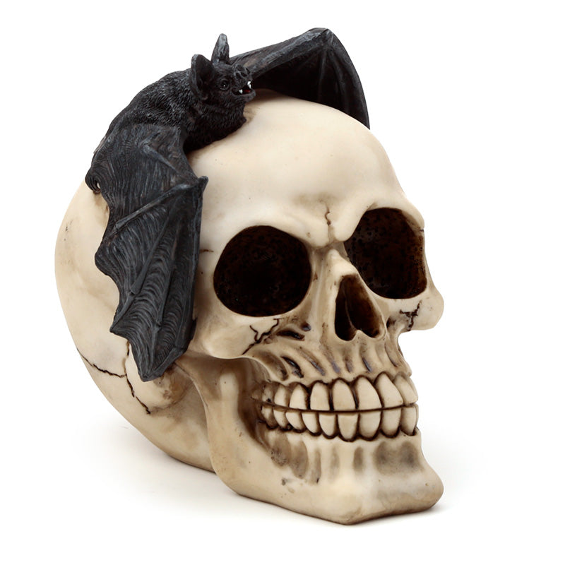 View Gothic Skull Decoration Skull Head with Bat information