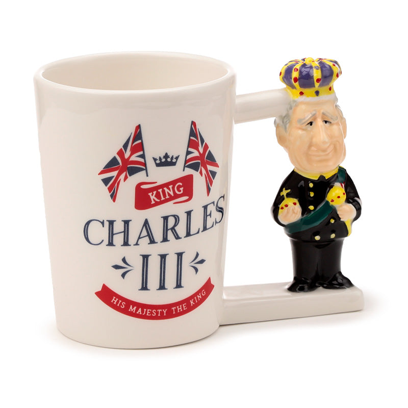View Novelty Ceramic Mug with King Charles III Shaped Handle information