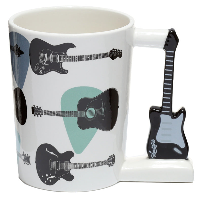 View Collectable Shaped Handle Ceramic Mug Headstock Guitar information