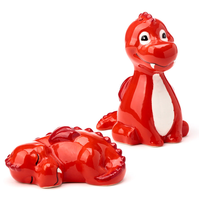 View Novelty Ceramic Salt and Pepper Red Dragon information