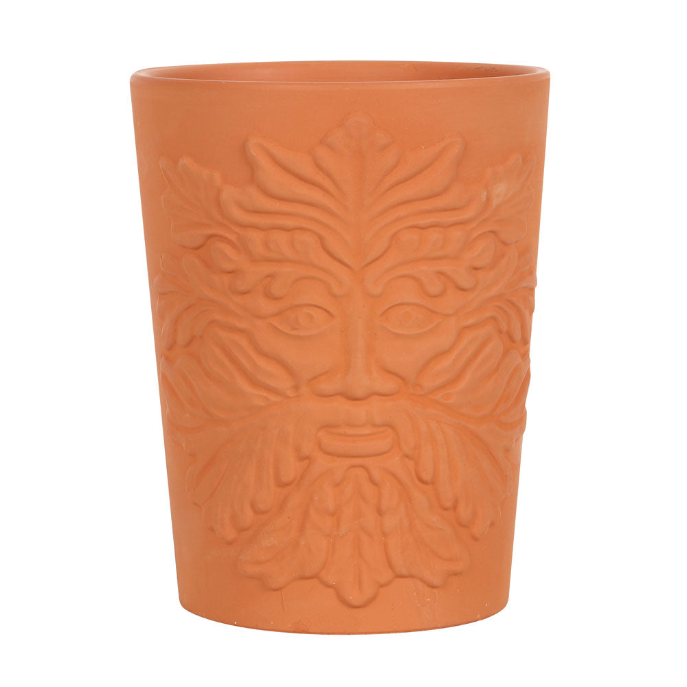 View 16cm Green Man Terracotta Plant Pot information