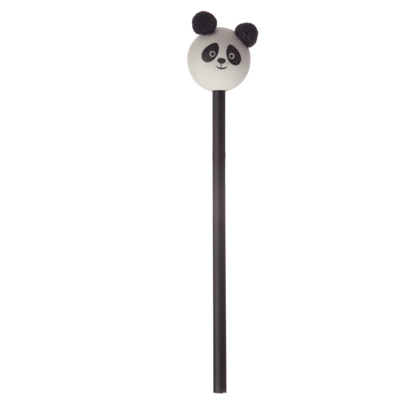 View Cute Panda Pom Pom Pencil with Topper information