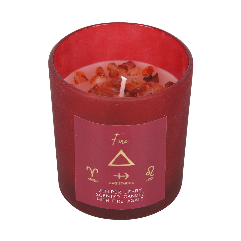 View Fire Element Juniper Berry Crystal Chip Candle information