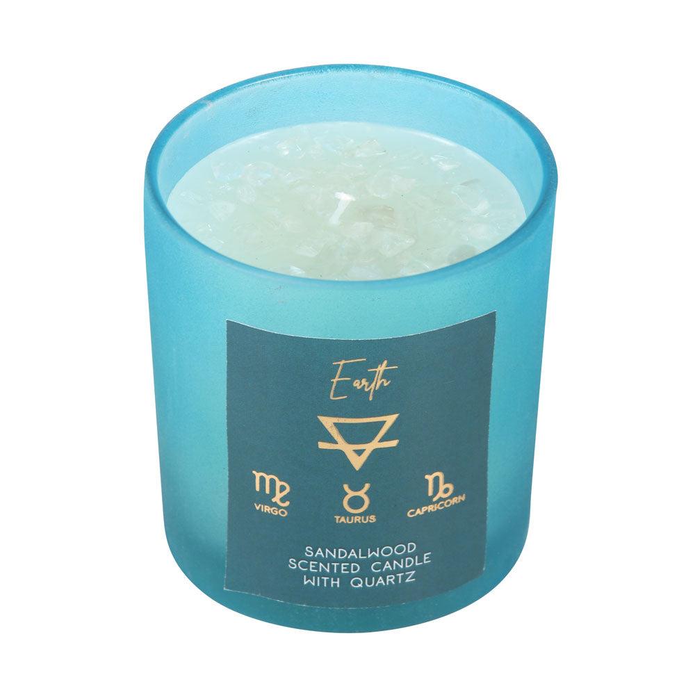 View Earth Element Sandalwood Crystal Chip Candle information