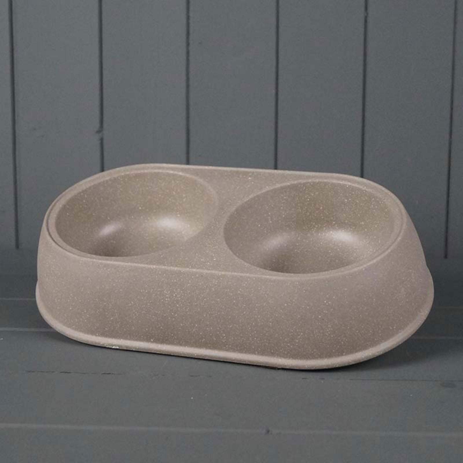 View Earthy Large Duo Pet Bowl Made with Straw 31x18cm information