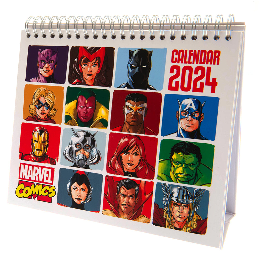 View Marvel Comics Desktop Calendar 2024 information