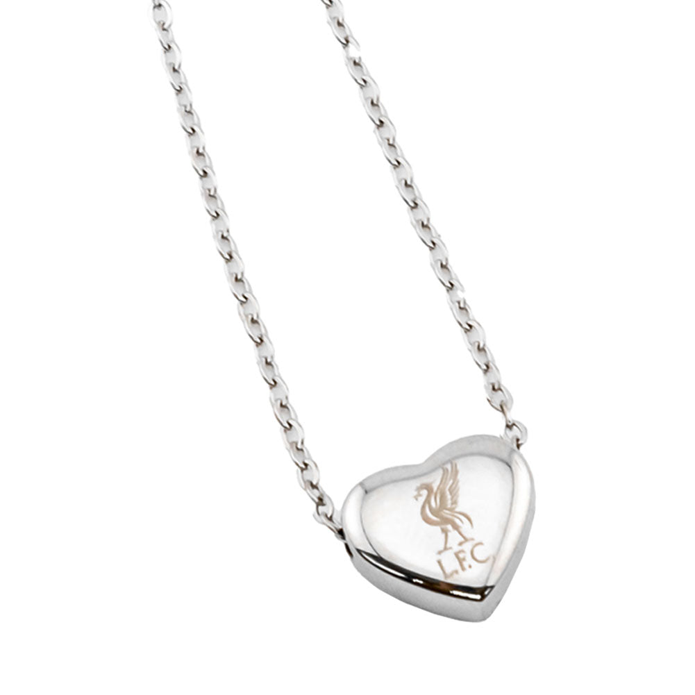 View Liverpool FC Stainless Steel Heart Necklace information