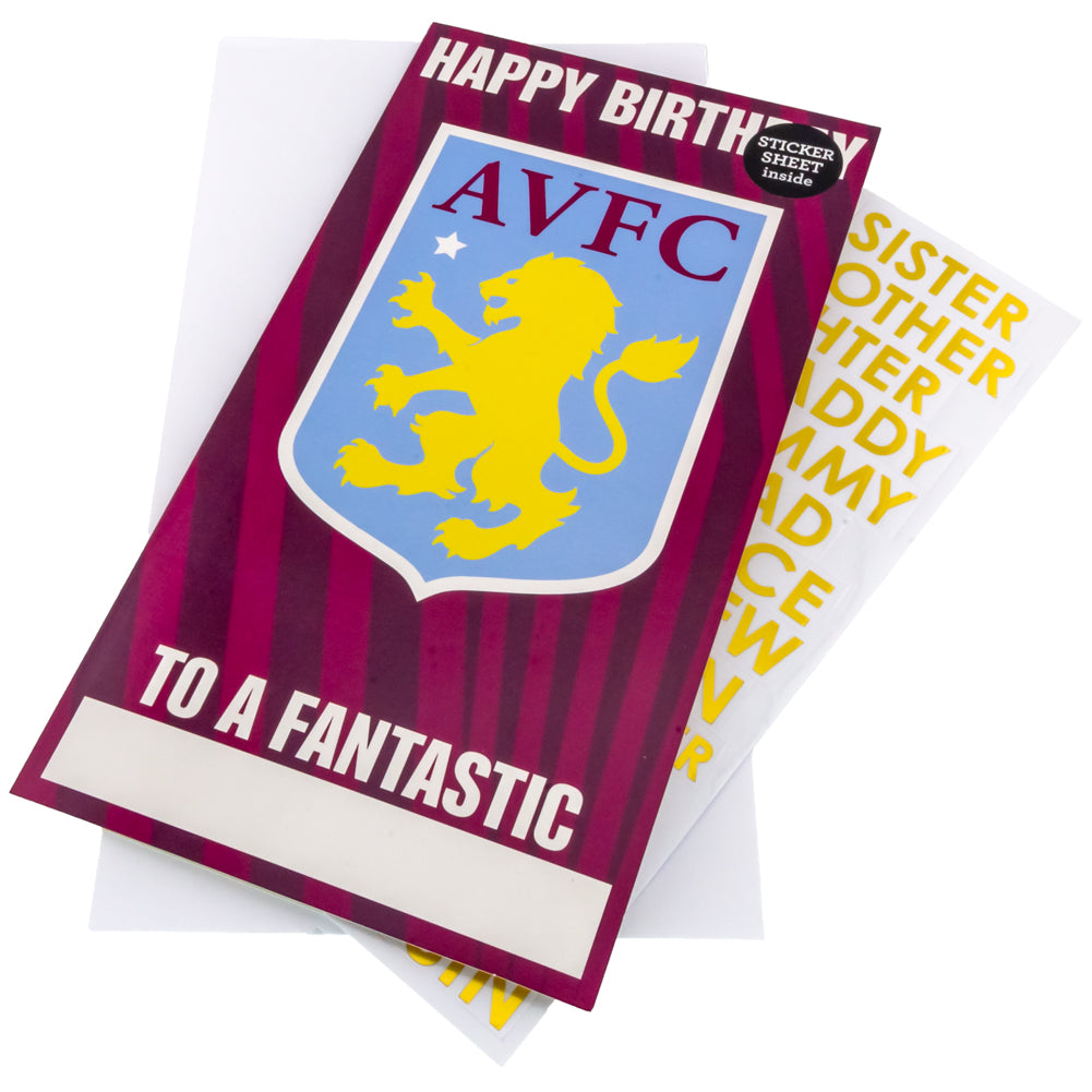View Aston Villa FC Personalised Birthday Card information