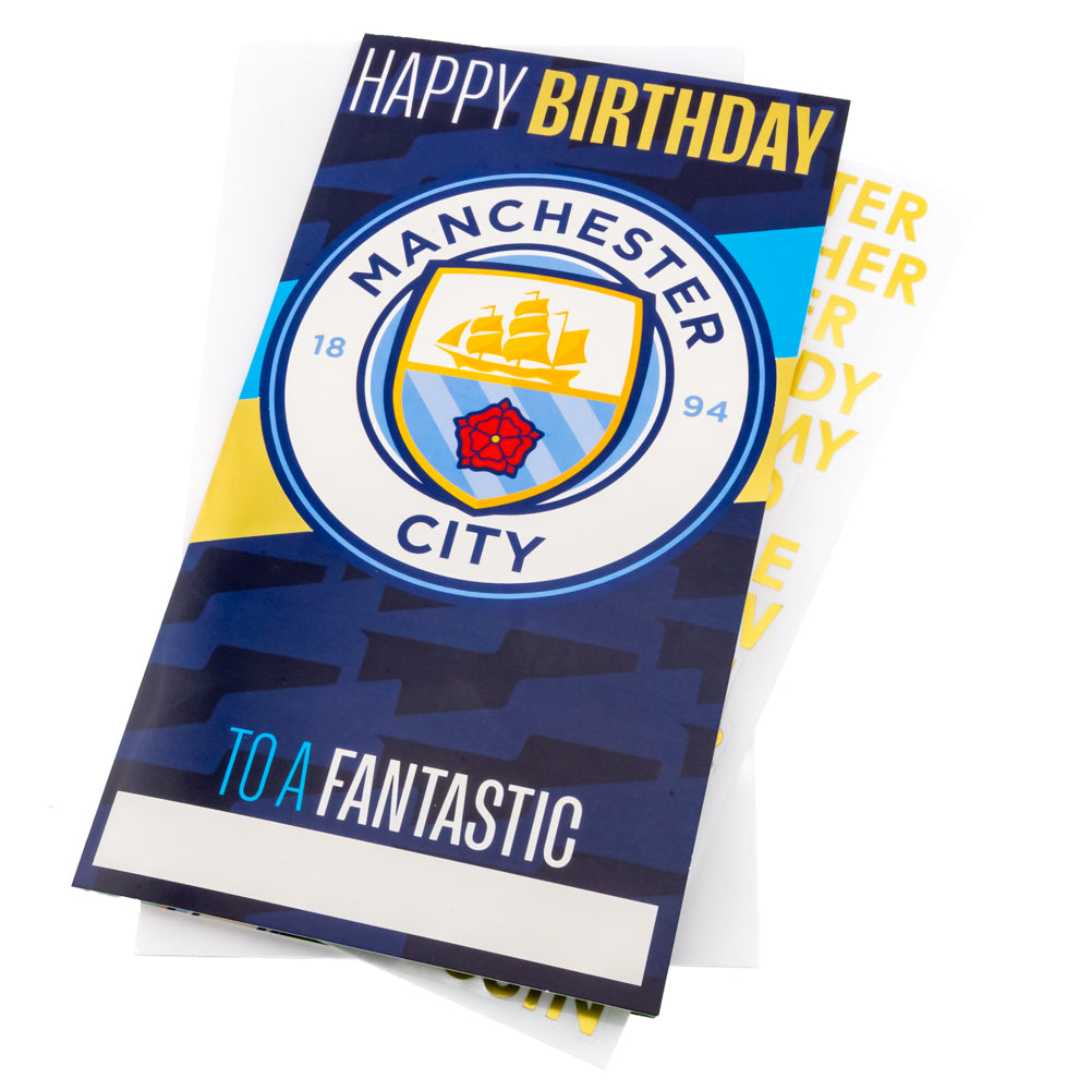 View Manchester City FC Personalised Birthday Card information