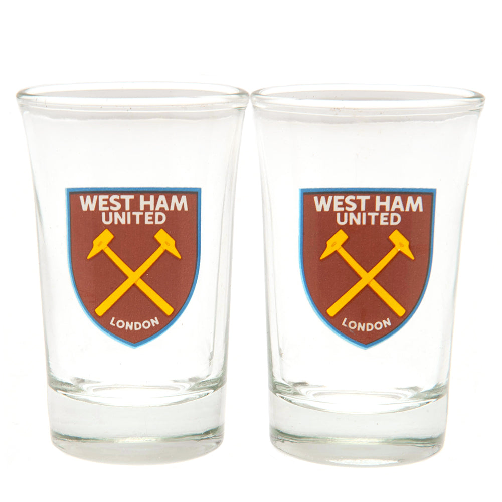 View West Ham United FC 2pk Shot Glass Set information