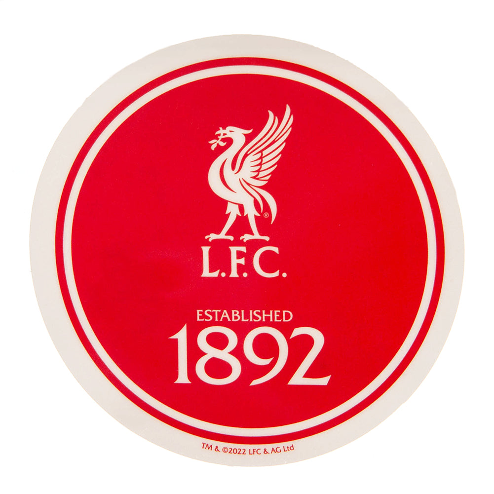 View Liverpool FC Single Car Sticker EST information