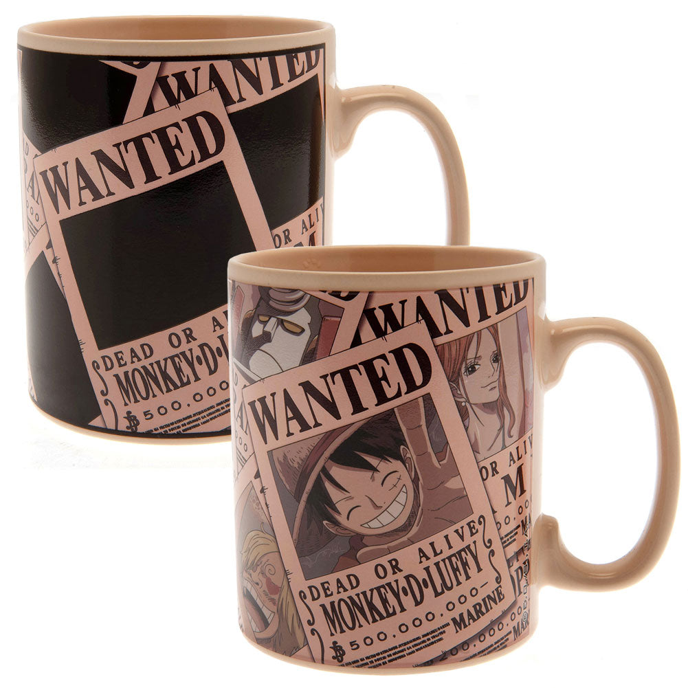 View One Piece Heat Changing Mega Mug Wanted information