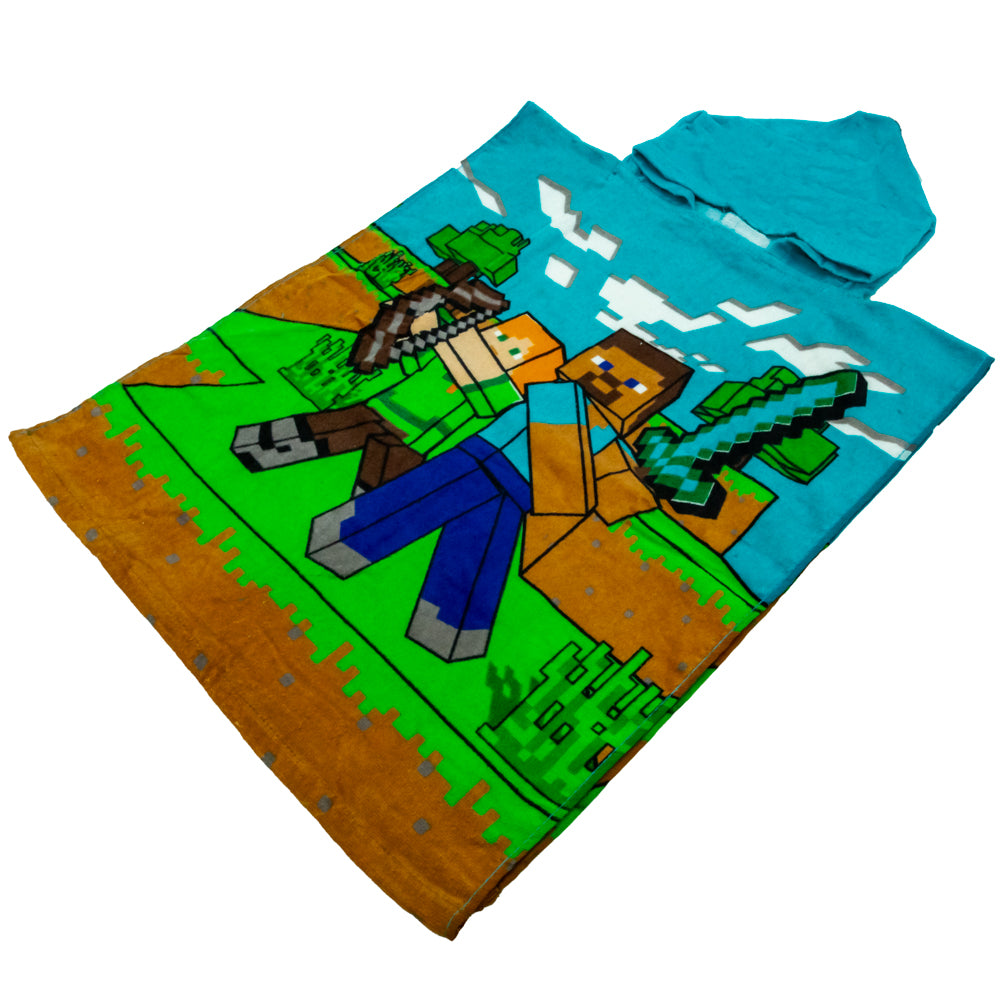 View Minecraft Kids Hooded Poncho information