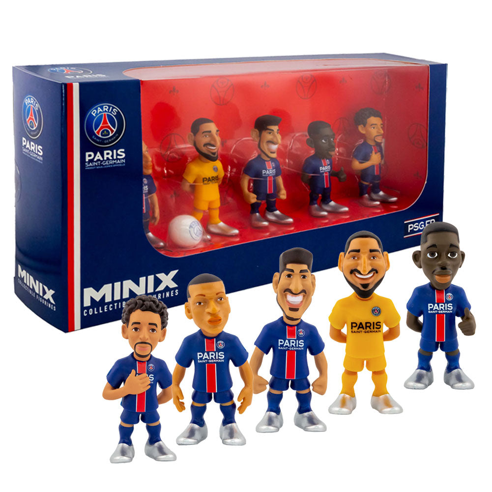 View Paris Saint Germain FC MINIX Figures 7cm 5pk information