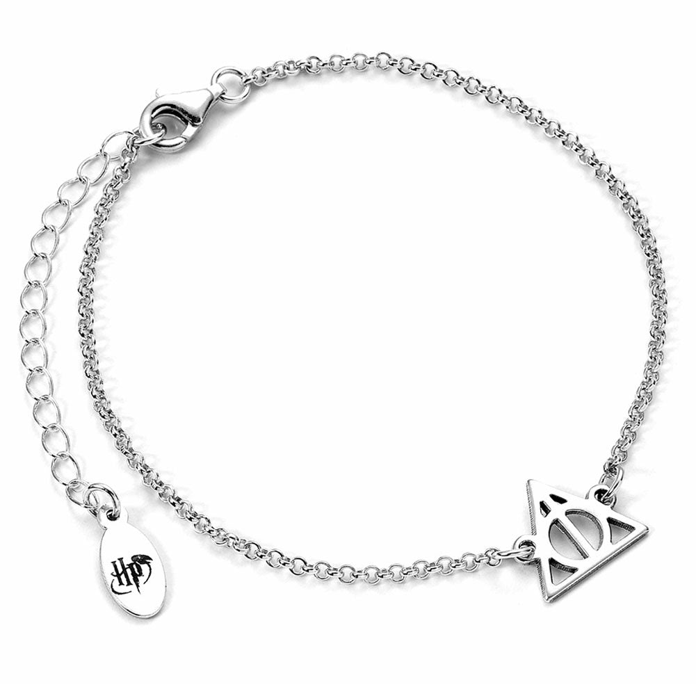 View Harry Potter Sterling Silver Charm Bracelet Deathly Hallows information
