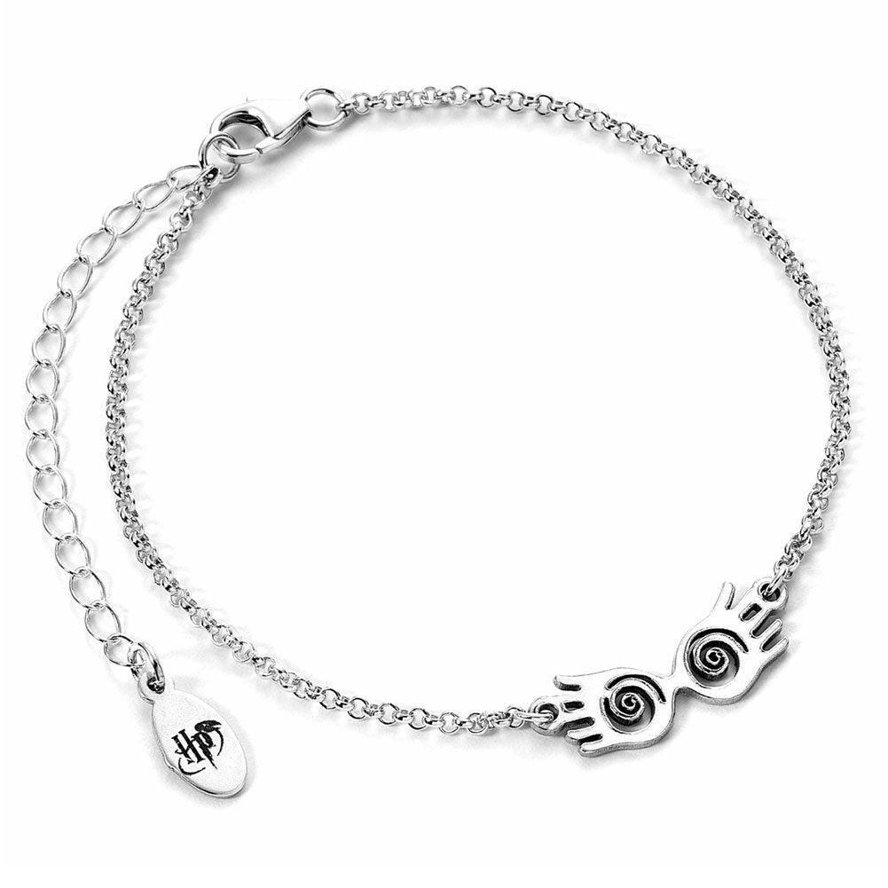 View Harry Potter Sterling Silver Charm Bracelet Luna Glasses information