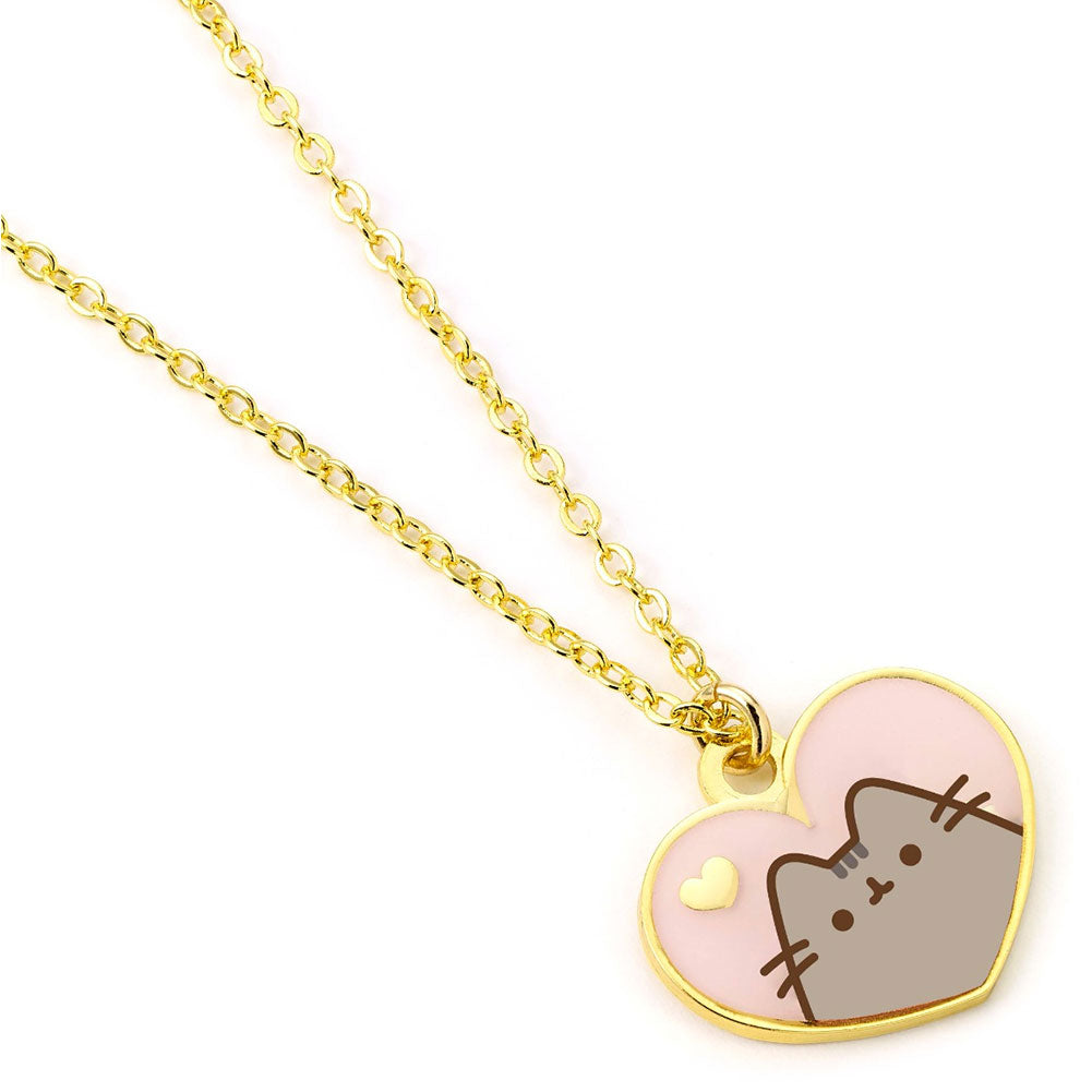 View Pusheen Gold Plated Heart Necklace information