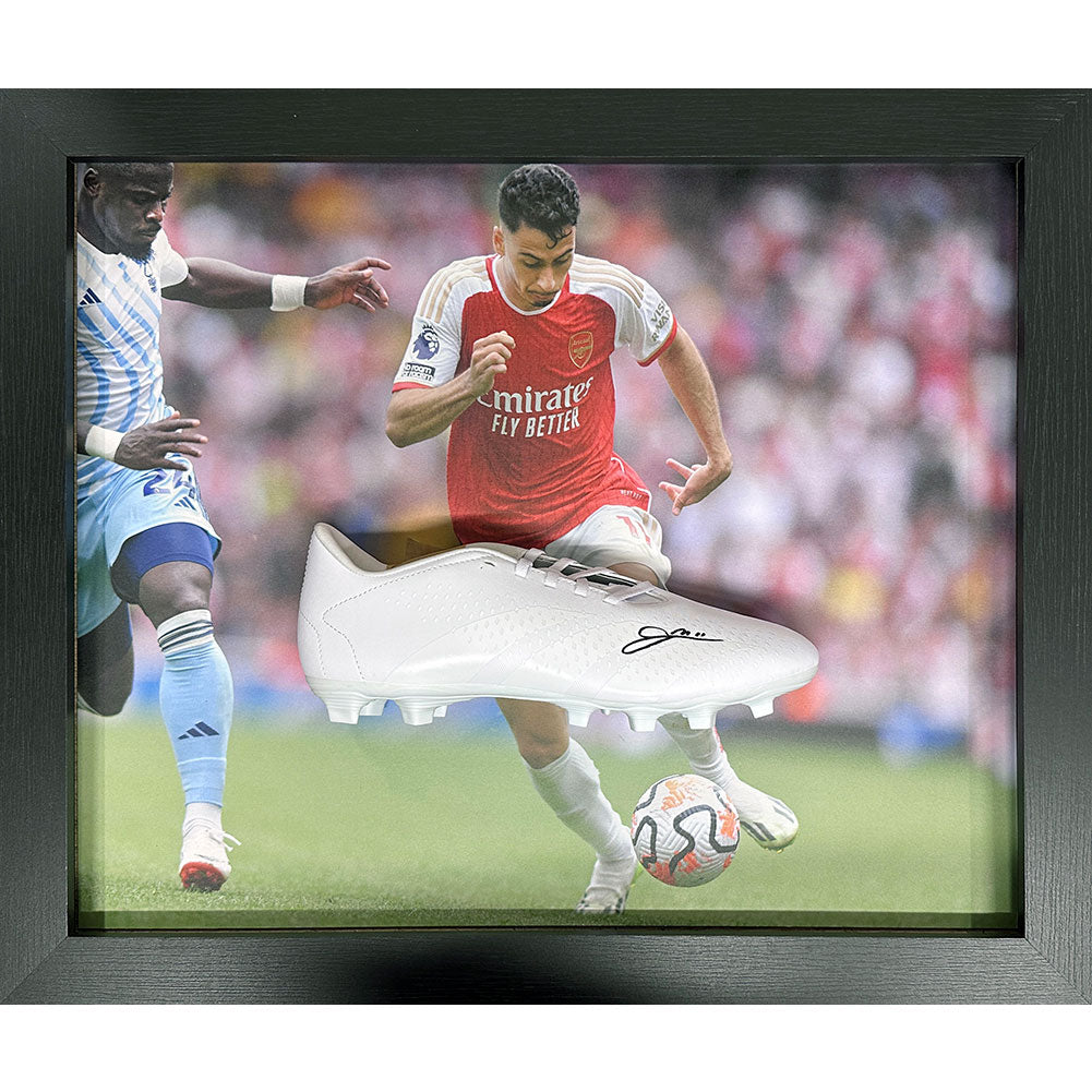 View Arsenal FC Martinelli Signed Boot Framed information