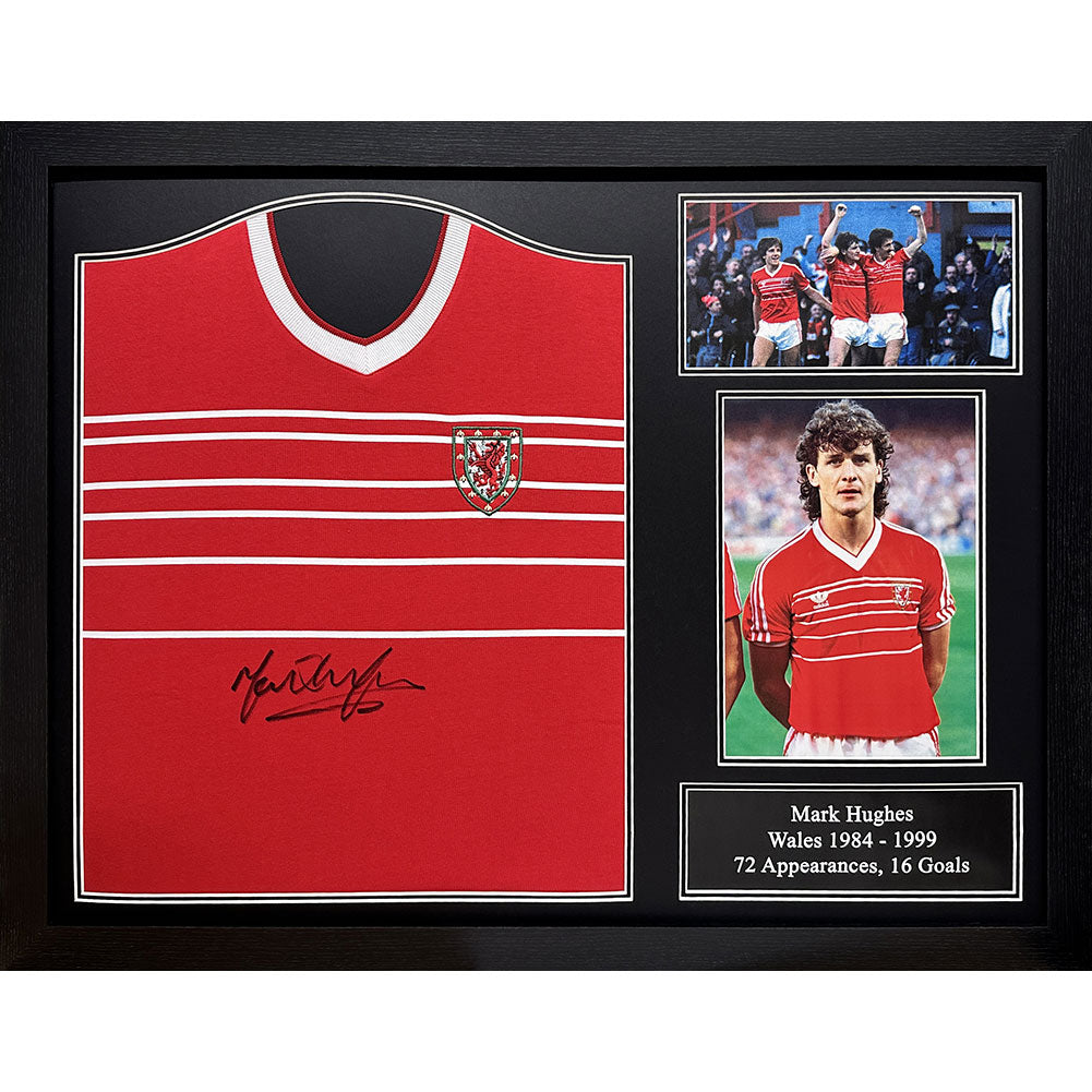 View FA Wales 1984 Hughes Signed Shirt Framed information