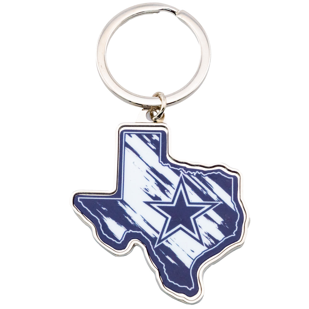 View Dallas Cowboys State Shape Keyring information