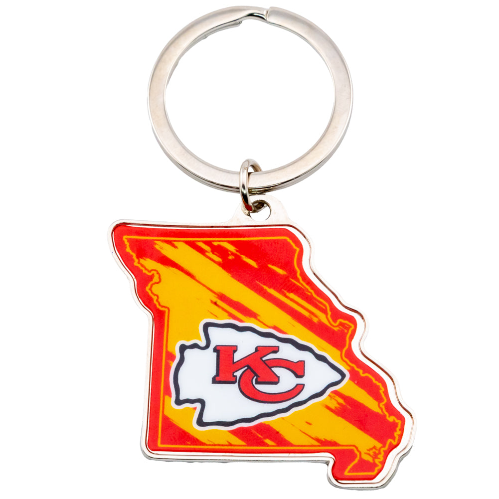 View Kansas City Chiefs State Shape Keyring information