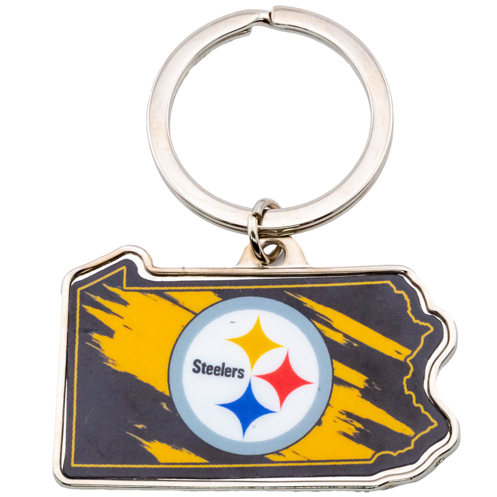 View Pittsburgh Steelers State Shape Keyring information