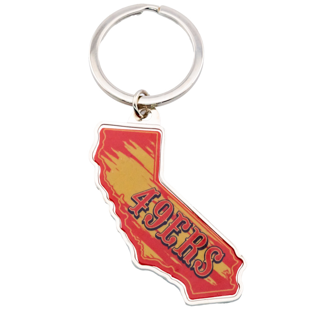 View San Francisco 49ers State Shape Keyring information