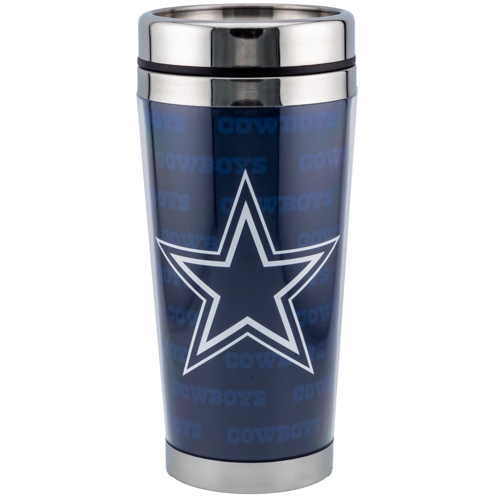 View Dallas Cowboys Full Wrap Travel Mug information