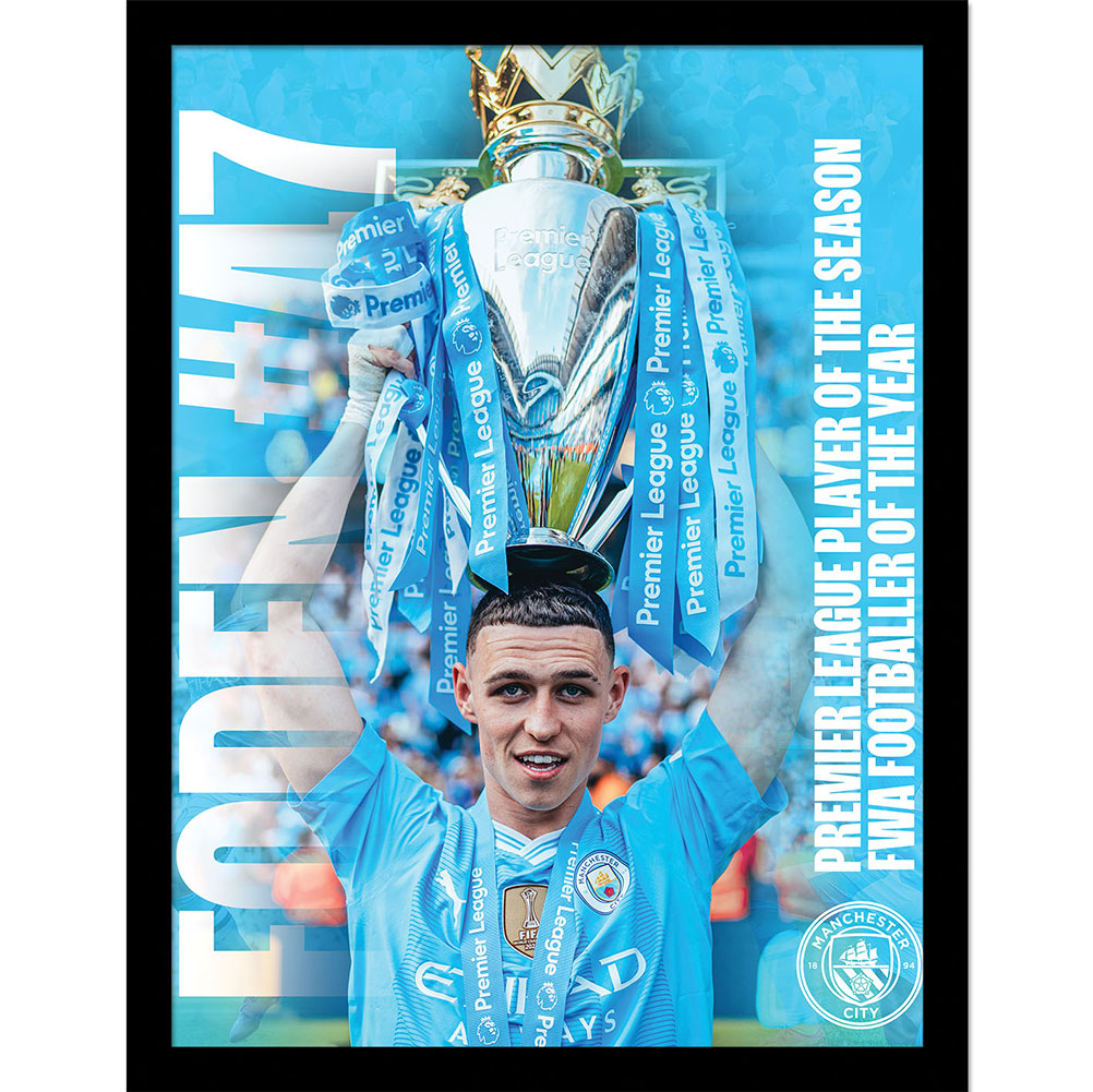 View Manchester City FC Foden Framed Picture 16 x 12 information