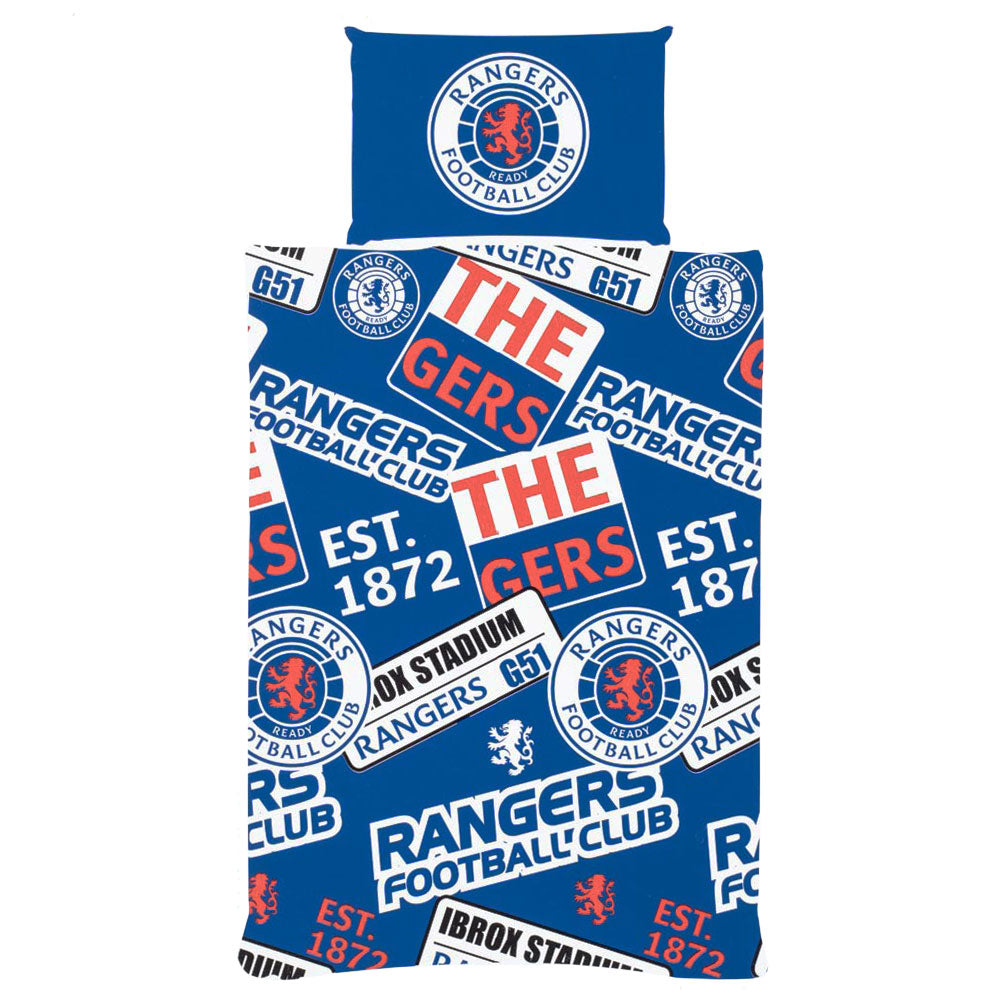 View Rangers FC Patch Single Duvet Set information