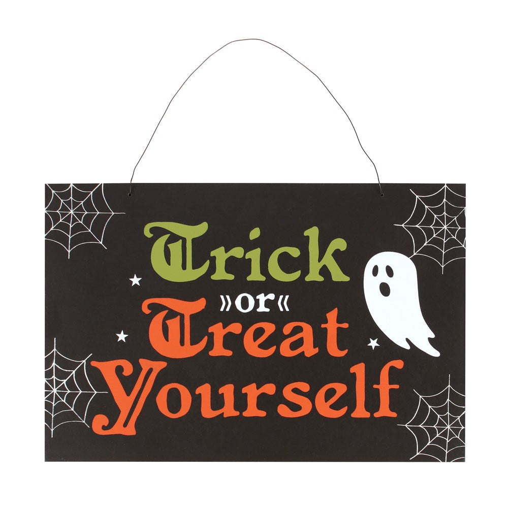 View Trick or Treat Yourself Hanging Sign information