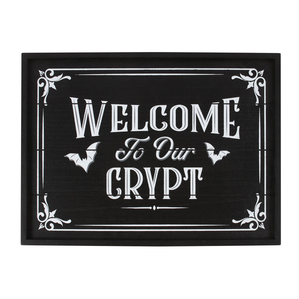 View Welcome To Our Crypt Wall Plaque information
