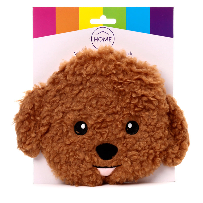 View Microwavable Plush Wheat and Lavender Heat Pack Cavapoo Fluffy Dog Head information