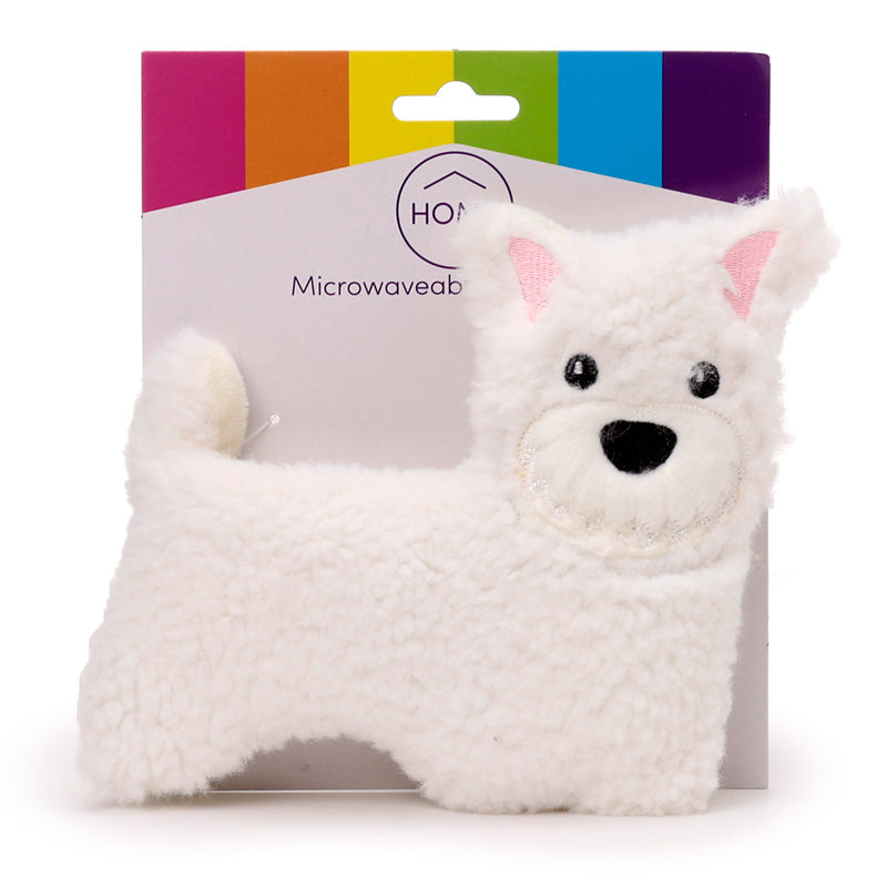 View Microwavable Plush Wheat and Lavender Heat Pack Westie Dog information