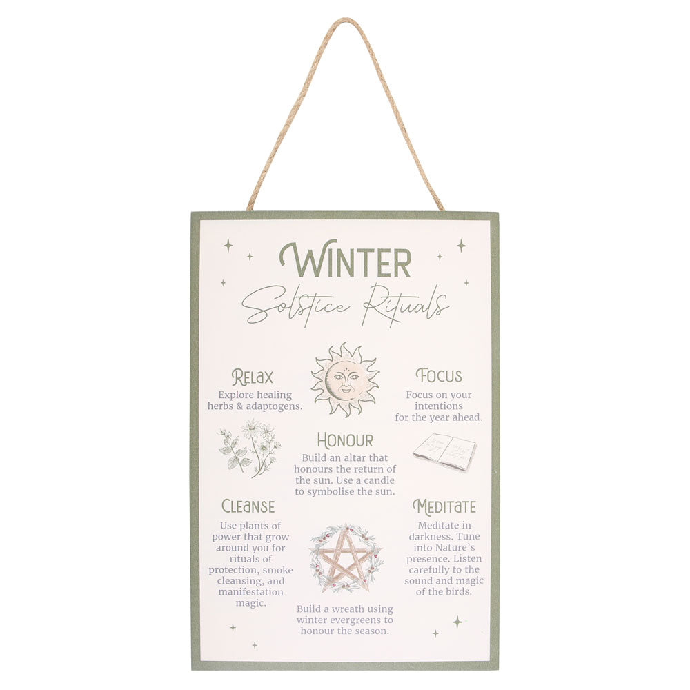 View 30cm Winter Solstice Rituals MDF Hanging Sign information